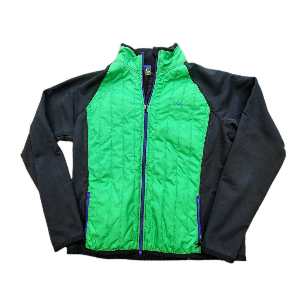 Lauren Ralph Lauren Jacket Womens Size XL Quilted Fleece Full Zip Activewear